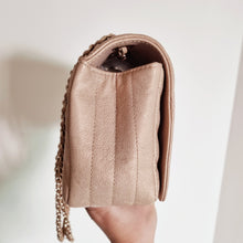 Load image into Gallery viewer, Chanel Iridescent Beige Caviar Mini Statement Flap