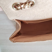 Load image into Gallery viewer, Chanel Iridescent Beige Caviar Mini Statement Flap