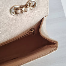 Load image into Gallery viewer, Chanel Iridescent Beige Caviar Mini Statement Flap
