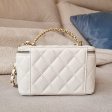Load image into Gallery viewer, Chanel 22s Vanity White Caviar Gold Hardware
