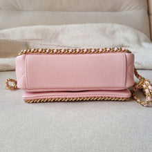 Load image into Gallery viewer, Chanel Pink Caviar 22k Chain Around Bag Gold Hw