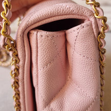 Load image into Gallery viewer, Chanel Pink Caviar 22k Chain Around Bag Gold Hw
