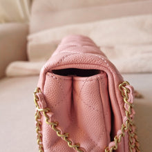 Load image into Gallery viewer, Chanel Pink Caviar 22k Chain Around Bag Gold Hw