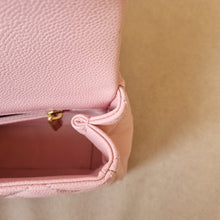 Load image into Gallery viewer, Chanel Pink Caviar 22k Chain Around Bag Gold Hw