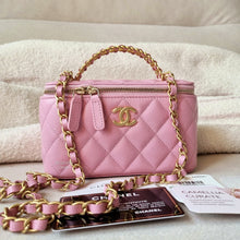 Load image into Gallery viewer, Chanel Vanity Top Handle Caviar Gold HW