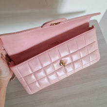 Load image into Gallery viewer, Chanel Pink Chocobar Flap 24k Gold