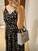 Load image into Gallery viewer, Lady Dior ABC Small Grey Gold HW