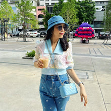 Load image into Gallery viewer, Chanel 22s Vanity Caviar Sky Blue Gold Hardware