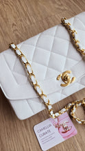 Load image into Gallery viewer, Chanel Diana Caviar Small White 24k Gold
