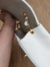 Load image into Gallery viewer, Chanel Diana Caviar Small White 24k Gold
