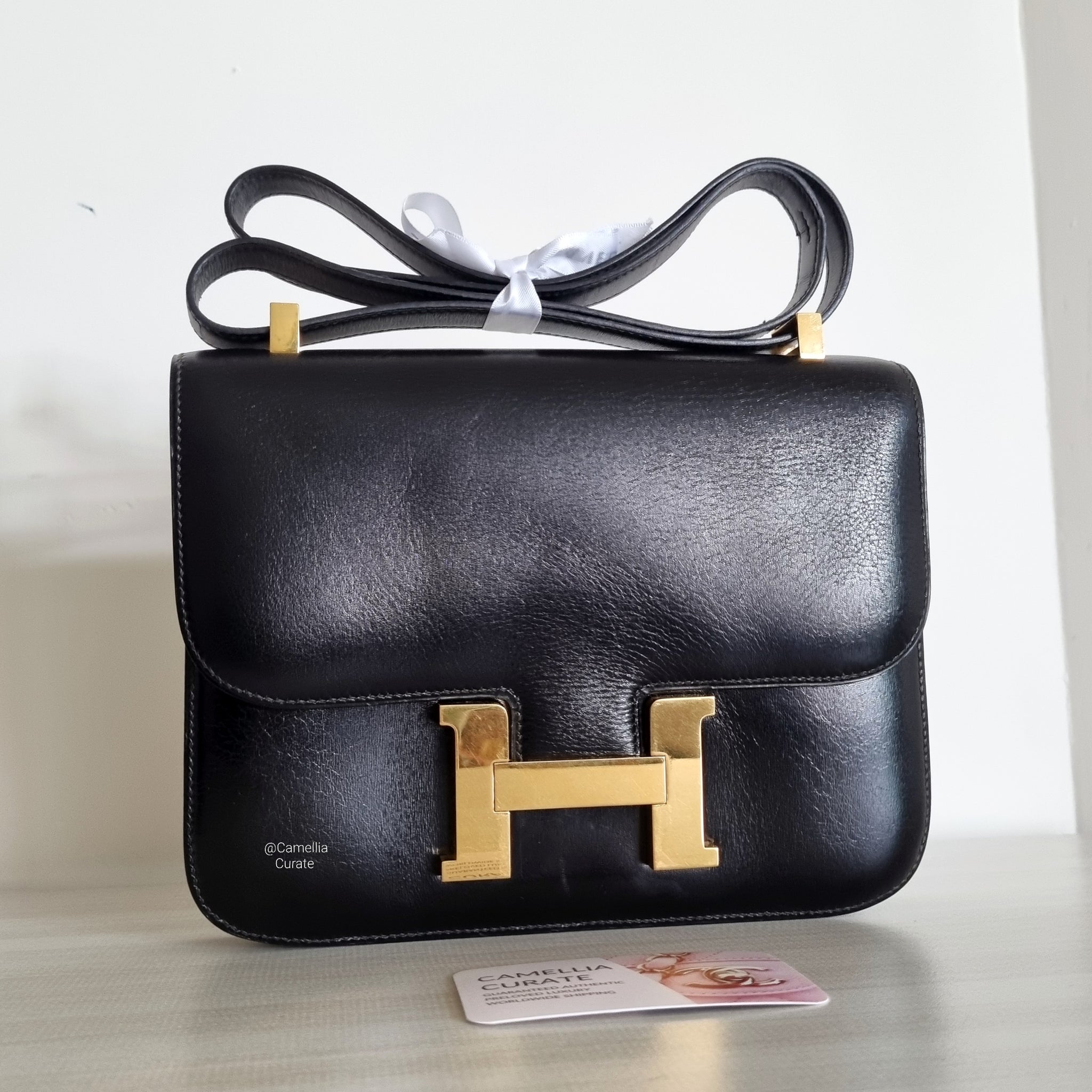 Hermes Constance 23 Vintage Box Calf Gold HW – CamelliaCurate