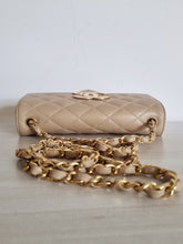 Load image into Gallery viewer, Chanel Vintage Mini Rectangular Dark Beige Big CC 24k Gold
