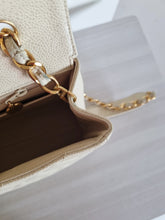 Load image into Gallery viewer, Chanel Cream Beige Square Flap Caviar 24k Gold
