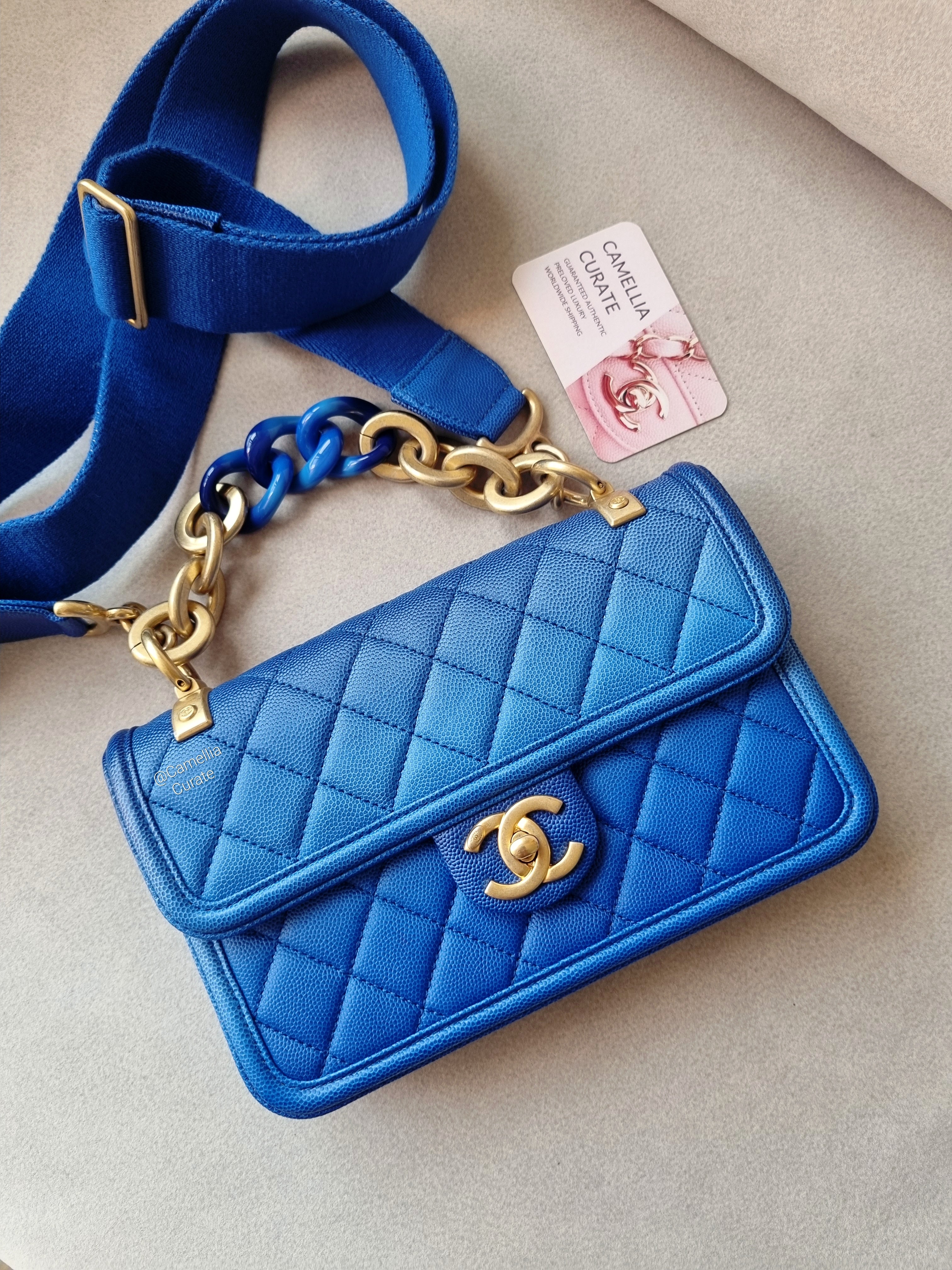 Chanel Sunset By The Sea Bag Small, Blue Caviar Leather Ombre, Preowned in  Box - Julia Rose Boston