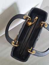 Load image into Gallery viewer, Lady Dior Classic Medium Black Lambskin Gold Hw
