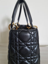 Load image into Gallery viewer, Lady Dior Classic Medium Black Lambskin Gold Hw
