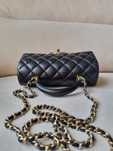 Load image into Gallery viewer, Chanel Mini Top Handle Black with Gold Hw
