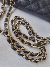 Load image into Gallery viewer, Chanel Jumbo Single Flap Black Caviar 24k Gold
