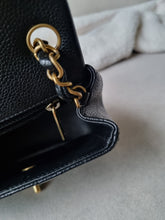 Load image into Gallery viewer, Chanel Mini Black Caviar Square Gold Hw
