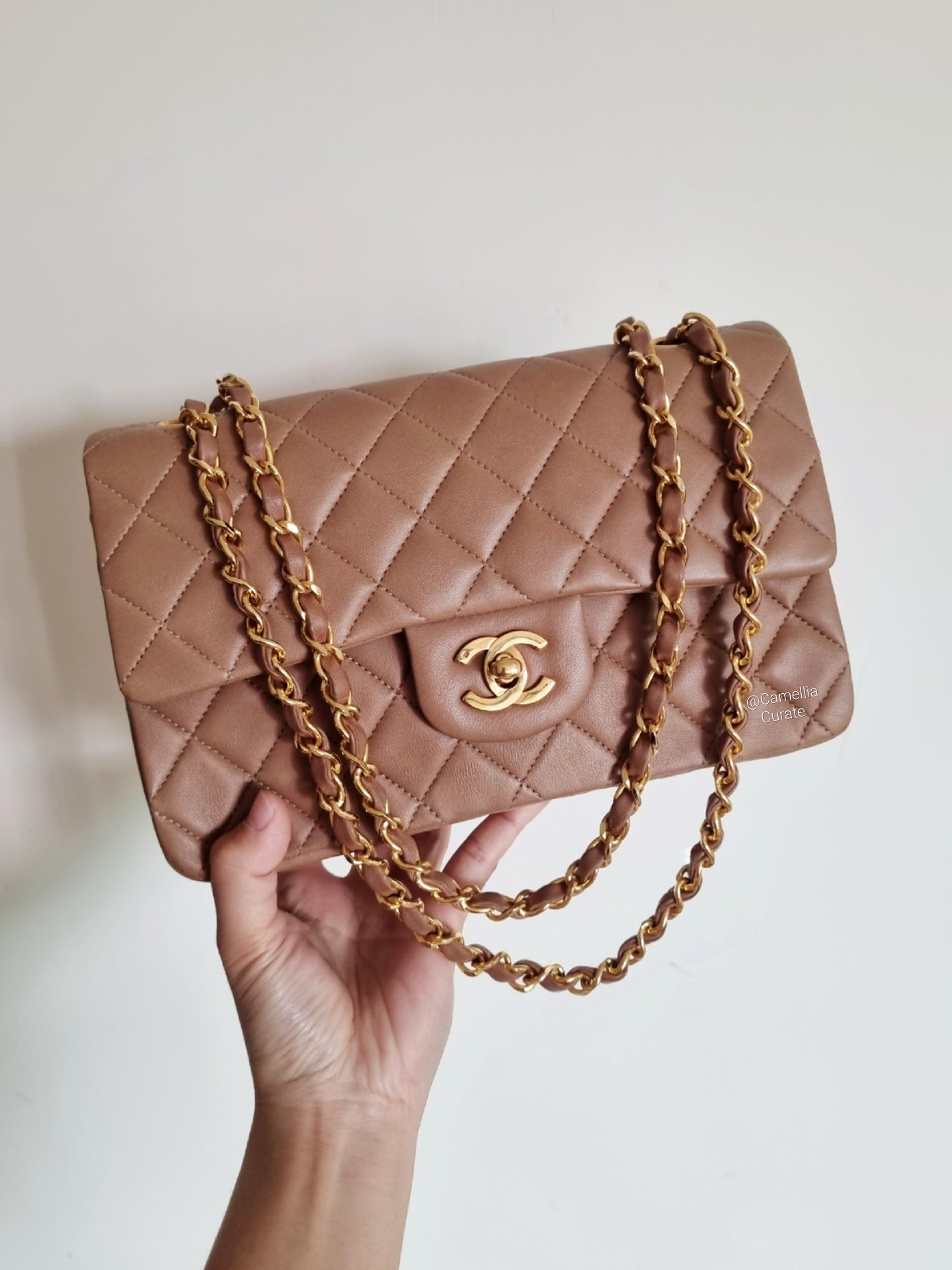 Chanel Mocha Caramel Classic Small Flap