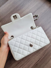 Load image into Gallery viewer, Chanel Mini Rectangular Caviar White Silver Hw
