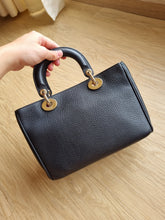Load image into Gallery viewer, Lady Diorissimo Mini Black Togo Calfskin Leather Gold Hardware
