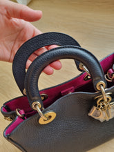 Load image into Gallery viewer, Lady Diorissimo Mini Black Togo Calfskin Leather Gold Hardware
