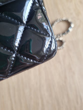 Load image into Gallery viewer, Chanel Mini Rectangular Black Patent Edge Stitching Gold Hardware
