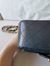 Load image into Gallery viewer, Chanel Mini Square Black Caviar Gold Hardware
