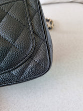 Load image into Gallery viewer, Chanel Mini Square Black Caviar Gold Hardware
