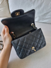 Load image into Gallery viewer, Chanel Mini Square Black Caviar Gold Hardware
