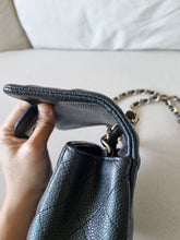 Load image into Gallery viewer, Chanel Mini Square Black Caviar Gold Hardware
