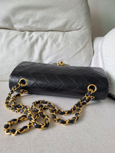 Load image into Gallery viewer, Chanel Classic Medium Flap Black Vintage 24k Gold
