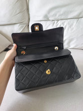 Load image into Gallery viewer, Chanel Classic Medium Flap Black Vintage 24k Gold
