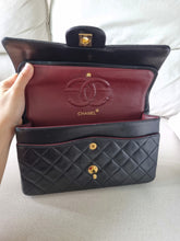 Load image into Gallery viewer, Chanel Classic Medium Flap Black Vintage 24k Gold
