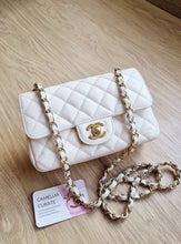 Load image into Gallery viewer, Chanel 17c Ivory Caviar Mini Rectangle Gold Hw
