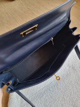 Load image into Gallery viewer, Hermes Kelly 28 Navy Box Leather Gold Hardware
