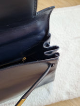 Load image into Gallery viewer, Hermes Kelly 28 Navy Box Leather Gold Hardware
