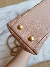 Load image into Gallery viewer, Chanel Mocha Dark Beige Caviar Coco Handle Small Gold Hardware
