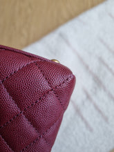 Load image into Gallery viewer, Chanel Burgundy Caviar Coco Handle Small Gold Hardware
