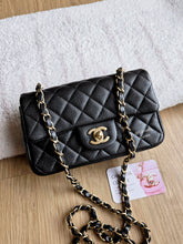 Load image into Gallery viewer, Chanel Mini Rectangle Caviar Gold Hardware
