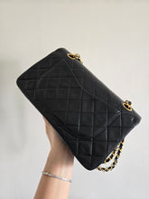 Load image into Gallery viewer, Chanel Small Classic Flap Black Vintage Lambskin 24k Gold
