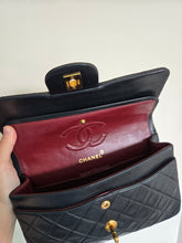 Load image into Gallery viewer, Chanel Small Classic Flap Black Vintage Lambskin 24k Gold
