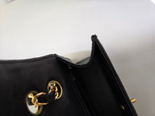 Load image into Gallery viewer, Chanel Single Flap Small Flap Sellier Black Lambskin 24k Gold
