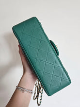 Load image into Gallery viewer, Chanel Mini with Top Handle Green with Gold Hw
