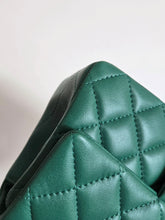 Load image into Gallery viewer, Chanel Mini with Top Handle Green with Gold Hw
