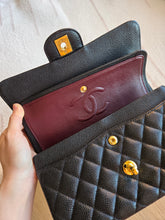 Load image into Gallery viewer, Chanel Small Classic Flap Black Caviar Gold Hw
