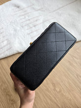Load image into Gallery viewer, Chanel Mini Caviar Square Black 24k Gold Hardware
