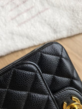 Load image into Gallery viewer, Chanel Mini Caviar Square Black 24k Gold Hardware

