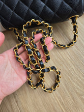 Load image into Gallery viewer, Chanel Mini Caviar Square Black 24k Gold Hardware
